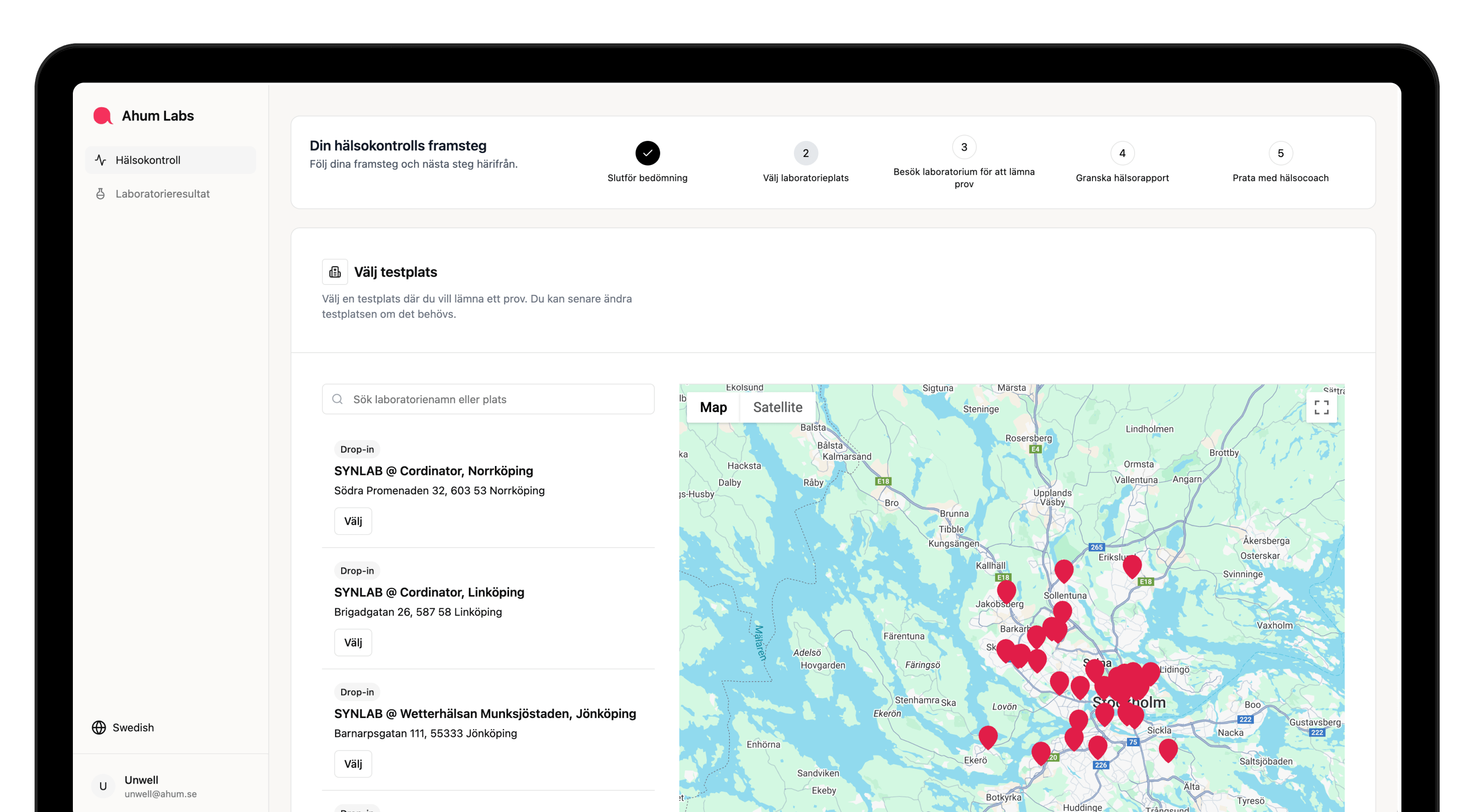 Åhum service screenshot 3